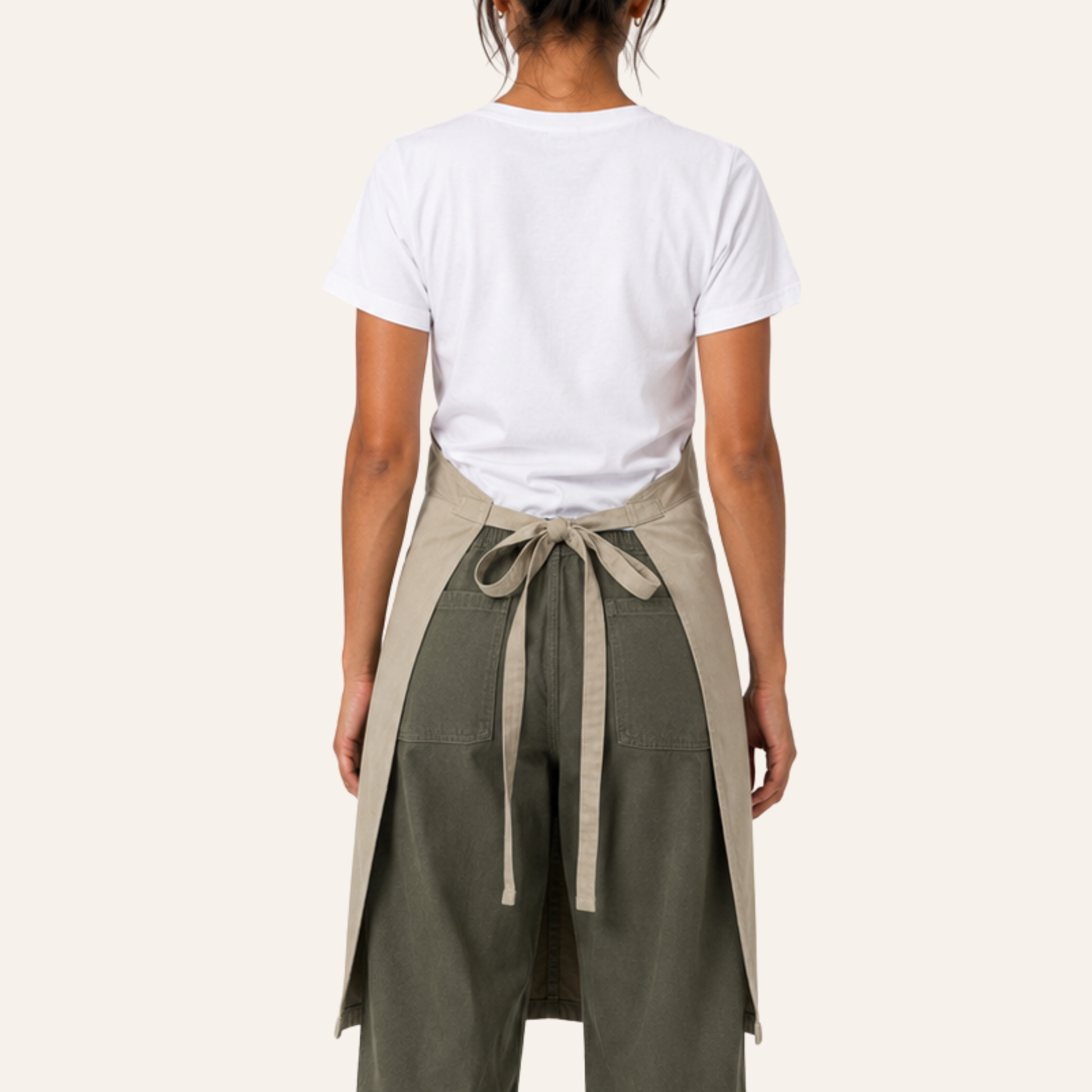 Delantal 2 en 1 - Beige