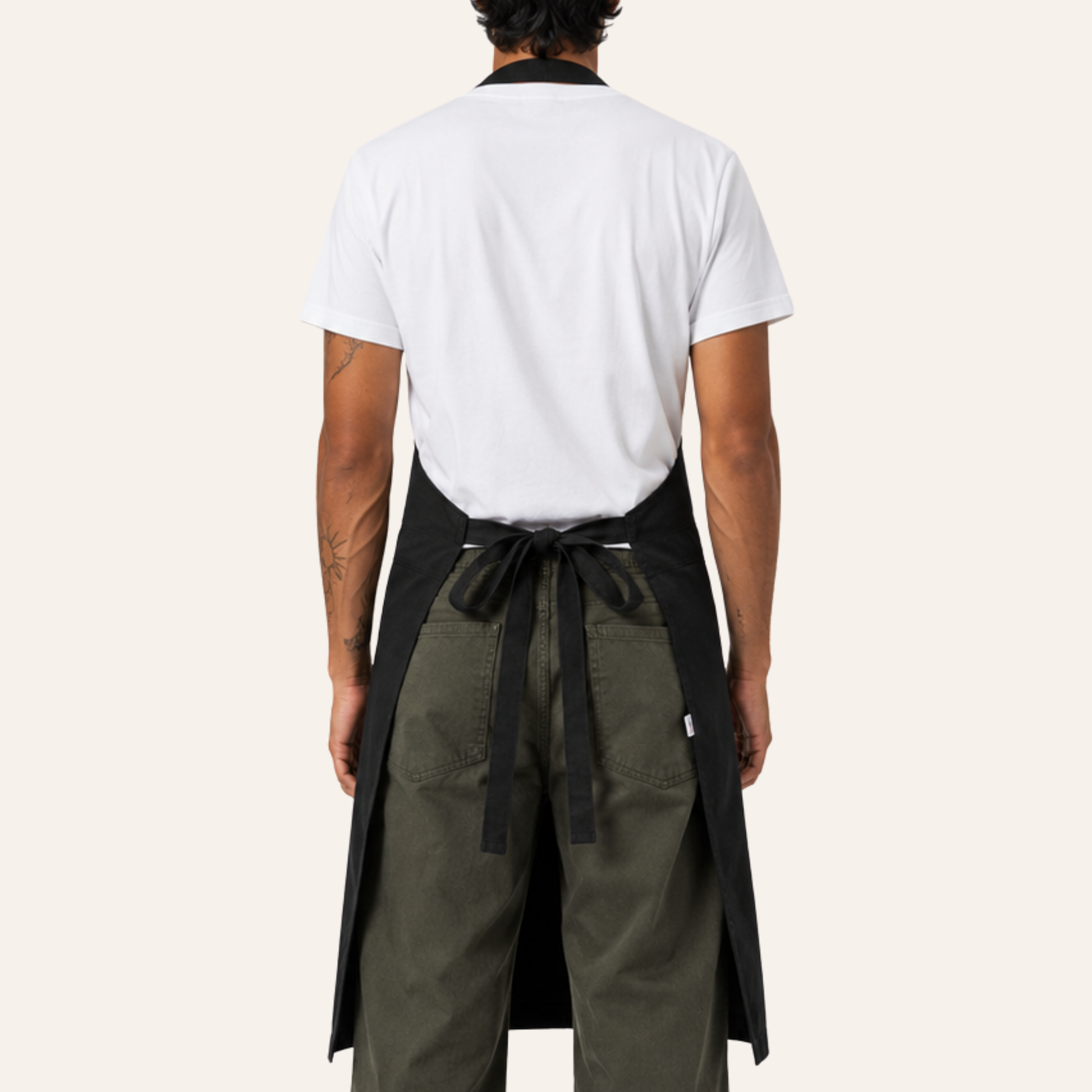 Delantal 2 en 1 - Negro