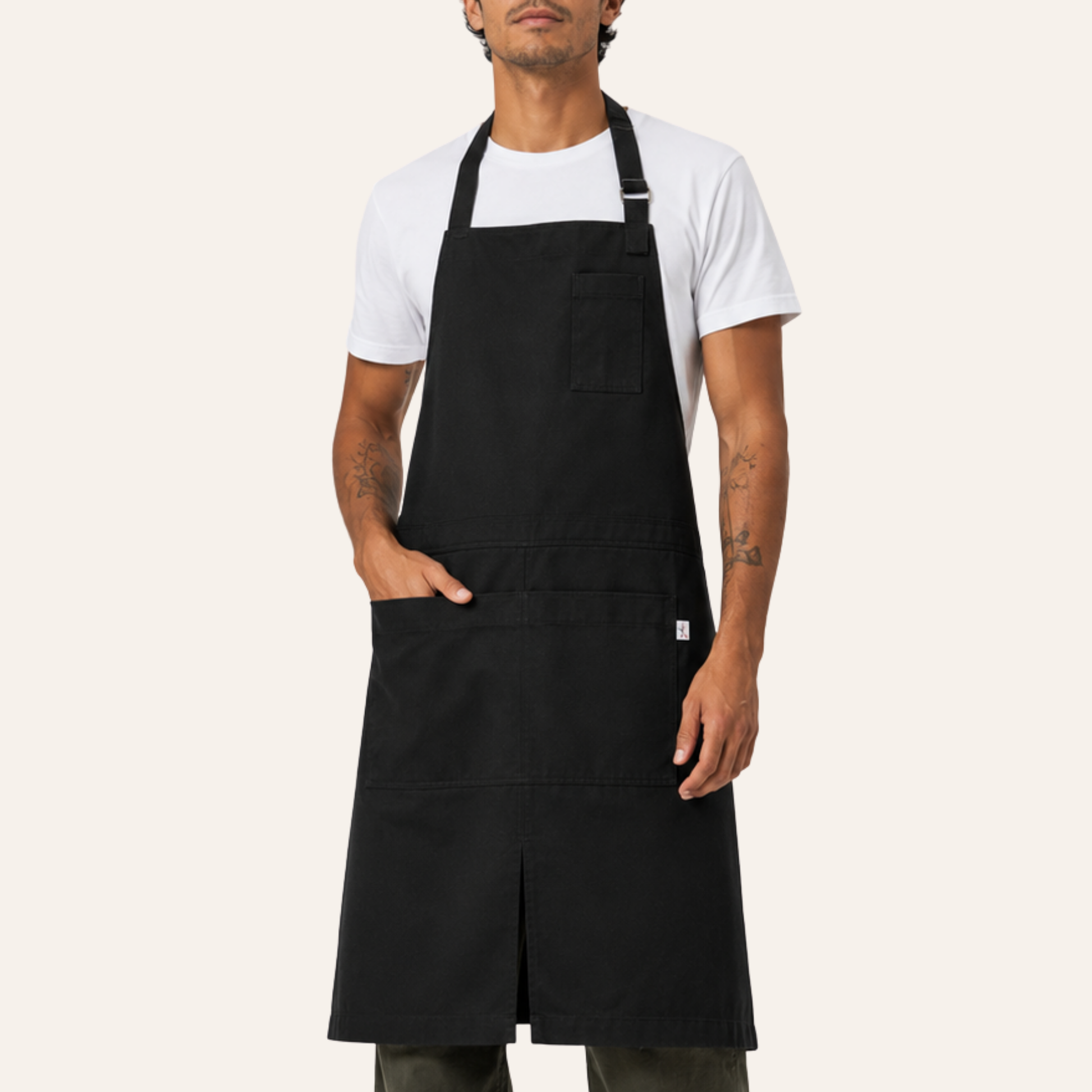 Delantal 2 en 1 - Negro