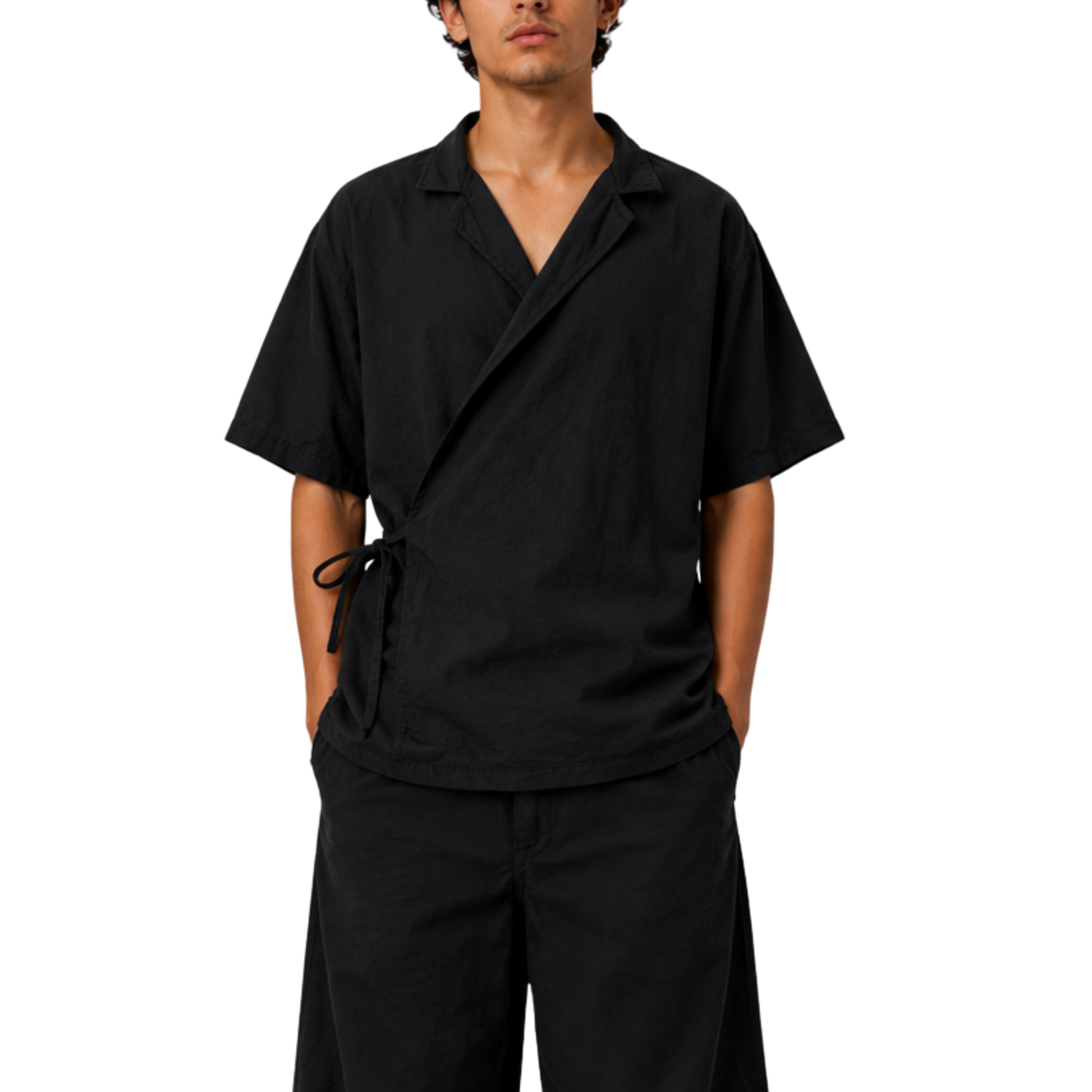 Camisa Cruzada - Negra