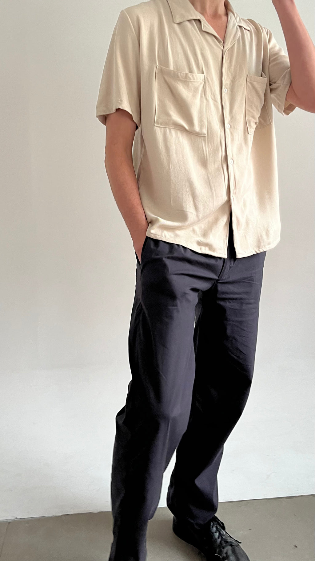 Pantalón Cargo - Crema